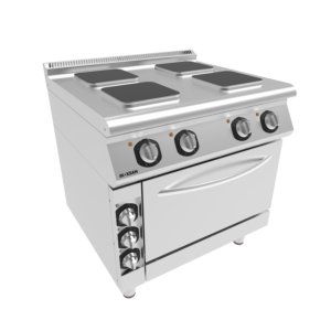 Cucina Piastra Quadrata con Forno – 4 Zone – Elettrica – Lunghezza 800 mm – Serie 700