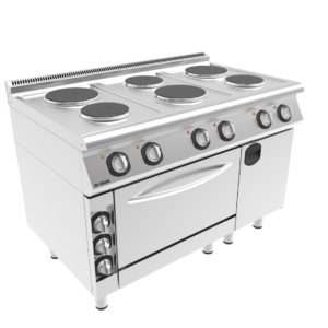 Cucina con Forno – 6 Zone – Elettrica – Lunghezza 1200 mm – Serie 700