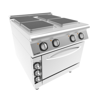 Cucina con Forno – 4 Zone – Elettrica – Lunghezza 800 mm – Serie 900