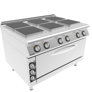 Cucina con Forno Maxi – 6 Zone – Elettrica – Lunghezza 1200 mm – Serie 900