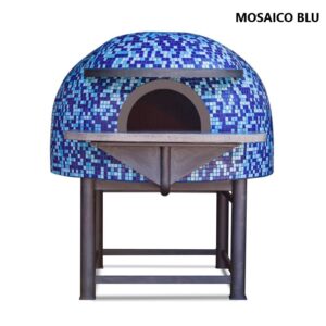 Forno per Pizzeria con Mosaico – Cappello in Terracotta – Diametro Interno 120 cm