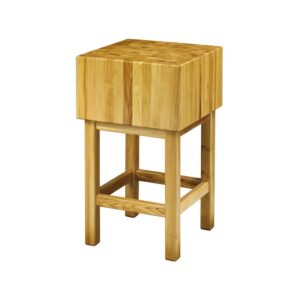 Tavolo di lavoro / tavolo da taglio per carne in legno di acacia – 50 x 50 cm