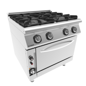 Cucina 4 Fuochi con Forno – A Gas – Lunghezza 800 mm – Serie 900