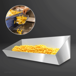 Vasca in acciaio inox per patatine fritte – 0,8 x 0,38 m