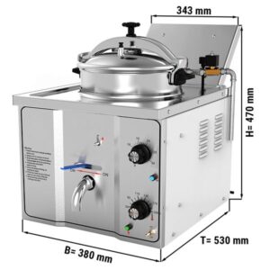 Friggitrice elettrica ad alta pressione – 15 litri (3 kW)