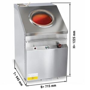 Gas forno Tandoori – 715 x 1225 mm (acciaio inox)