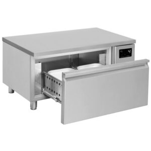Cassettiera freezer con 1 cassetto – da -20 a +8 °C – 1,2 m – per GN 2/1