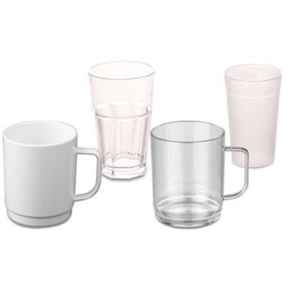 Bicchieri e tazze in policarbonato