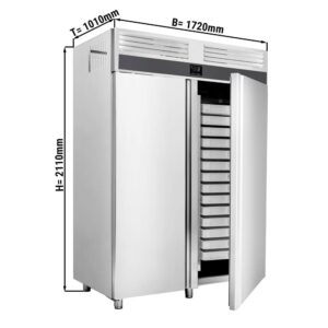 Congelatori per pasticceria (EN 60 x40) con 2 porte in acciaio inox