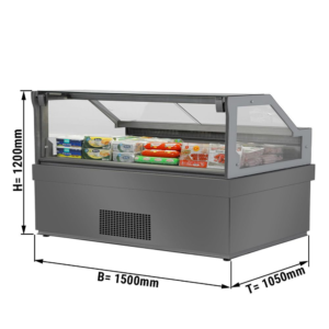 Banco frigorifero – Illuminazione LED – 1500 x 1050 x 1200 mm Emilia