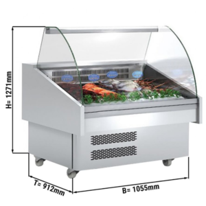 Espositore refrigerato per pesce – 1055 x 912 x 1271 mm