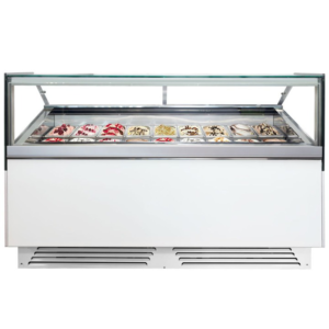 Espositore gelato – 1201 x 1167 x 1215 mm – Bianco con LED