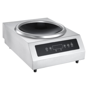 Piano cottura a induzione per wok – wok inclusa – 375 x 500 x 186 mm – 3,5 kW – acciaio inox