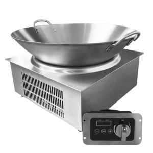 Piano cottura a induzione per wok – ad incasso – wok inclusa – 375 x 500 x 186 mm – 3,5 kW