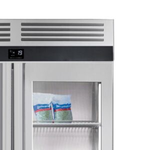 Congelatore – 1,4 x 0,81 m – 1400 litri con 2 porte in vetro