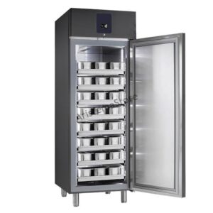 Armadio congelatore per gelato – nero – 1 porta – 745 x 870 x 2120 mm