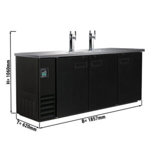 Refrigeratore per birra con erogatore – 3 porte – 1857 x 620 x 1060 mm