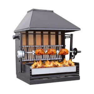 Barbecue a carbone – 1 spiedo – fino a 3 polli – 1000 x 625 x 1000 mm