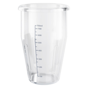Bicchiere in policarbonato per frullino – 1 litro – 100 x 100 x 158 mm