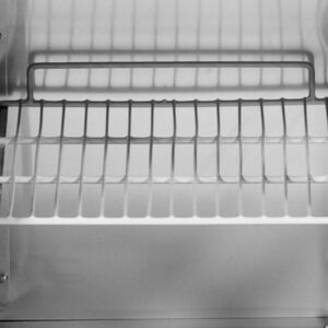 Saladette / Tavolo refrigerato – +2 °C a +8 °C – 1 porta , 4 cassetti e alzatina – 1368 x 700 x 999 mm