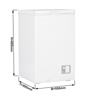 Congelatore a pozzetto – 120 litri – illuminazione LED – 550 x 595 x 895 mm