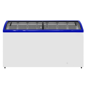 Congelatore a pozzetto con porta scorrevole – vetro curvo – 572 litri – 7 cesti inclusi – 1657 x 662 x 925 mm