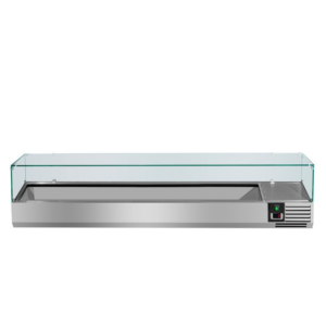 Vetrina refrigerata da banco – 10 x 1/4 GN – 2000 x 335 x 439 mm