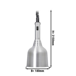 Lampada riscaldante – Ø 180 mm – alluminio – 180 x 180 x 950 – 2150 mm
