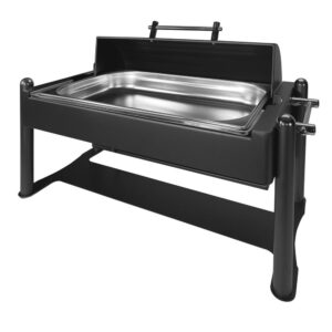 Chafing Dish – GN 1/1 – Nero – acciaio inox – 740 x 370 x 570 mm