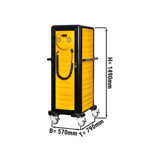 Carrello caldo porta teglie chiuso – 24x GN 1/1 – 570 x 790 x 1490 mm