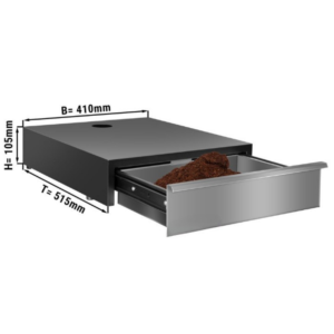 Cassetto per fondi di caffè – singolo – 410 x 515 x 105 mm
