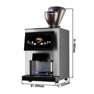 Distributore automatico di caffè – Touchscreen – illuminazione LED – 1 Lt – 409 x 550 x 620 mm