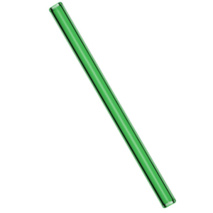 (50 Pezzi) Cannucce di vetro – dritte – verdi – inclusa spazzola per pulizia – lunghezza 20 cm