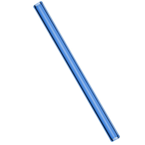 (50 Pezzi) Cannucce di vetro – dritte – blu – inclusa spazzola per pulizia – lunghezza 20 cm