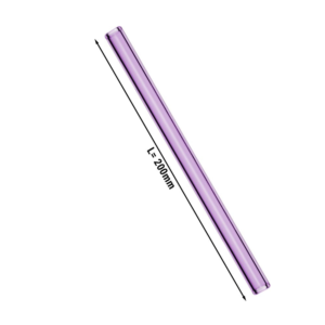 (50 Pezzi) Cannucce di vetro – dritte – rosa – inclusa spazzola per pulizia – lunghezza 20 cm