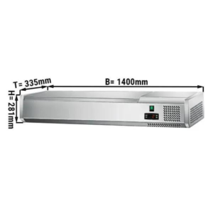 Vetrina Refrigerata da Banco – 1400 x 340 mm – 6×1/4 GN